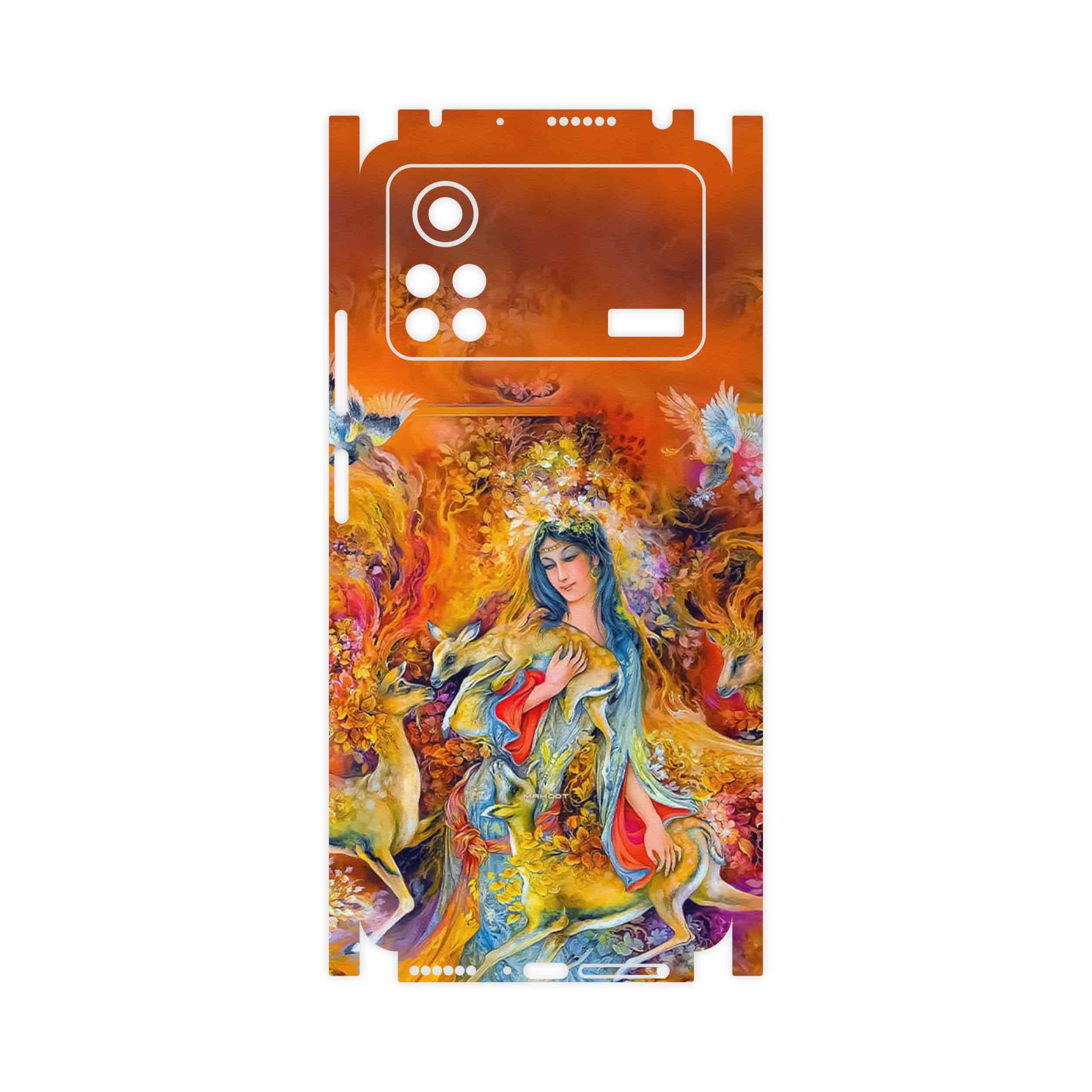 برچسب پوششی ماهوت مدل Persian miniature 2-FullSkin مناسب برای گوشی موبایل شیائومی Poco X4 Pro 5G
