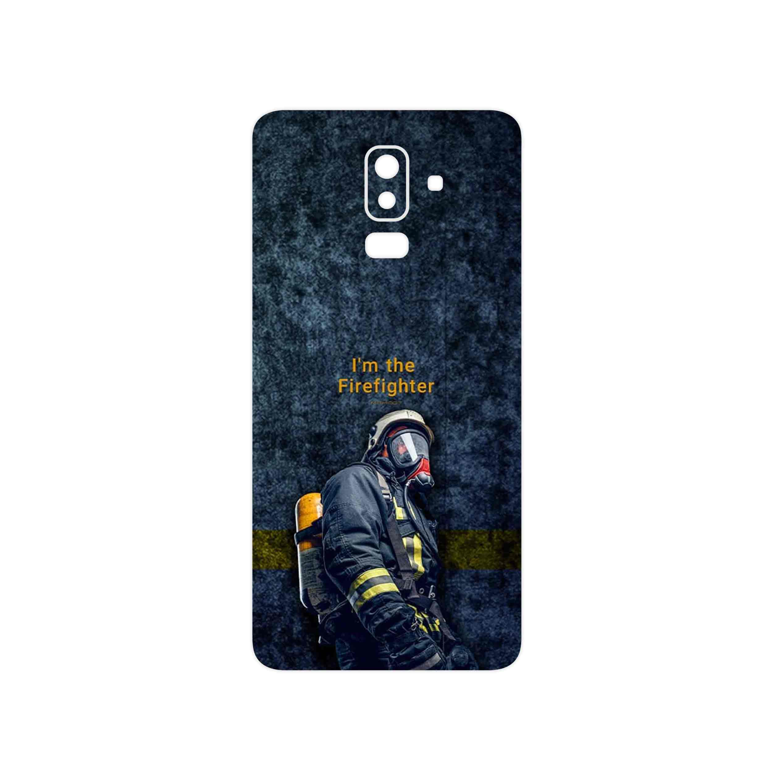 برچسب پوششی ماهوت مدل Firefighter مناسب برای گوشی موبایل سامسونگ Galaxy J8