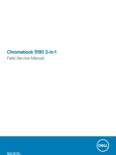 خرید و دانلود نسخه کامل کتاب Chromebook 5190 2-in-1 Field Service Manual