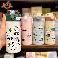 قمقمه فلاسک نی دار پاندا حجم 350 میلی لیتر