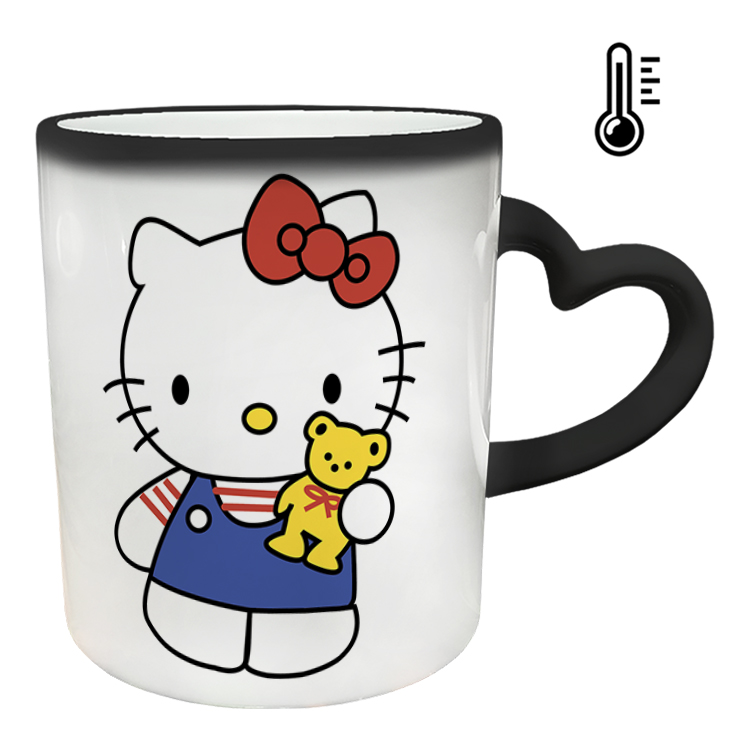 ماگ حرارتی مدل دسته قلبی طرح کیتی کد 61