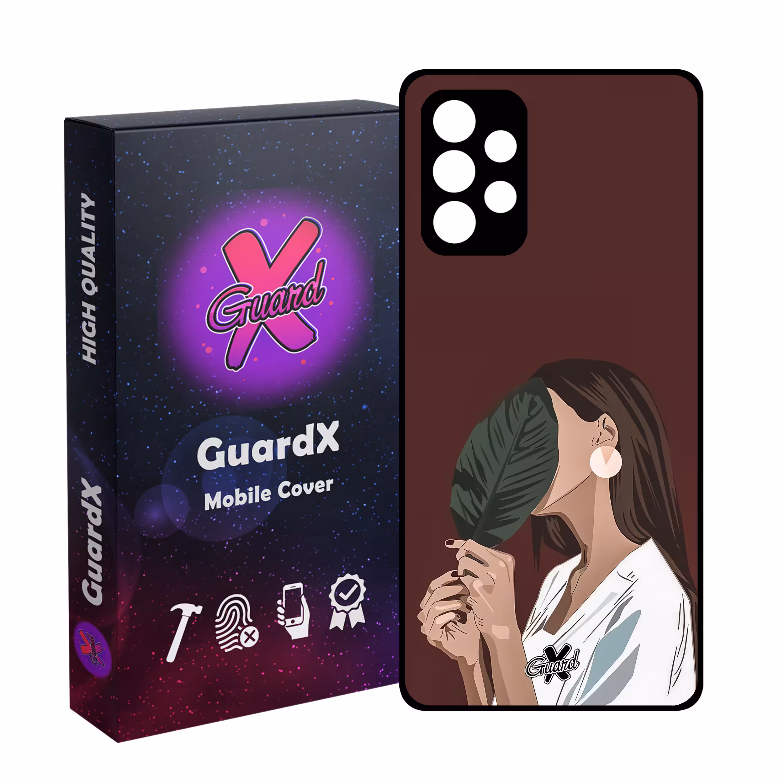 کاور گارد ایکس طرح دختر مدل Glass10476 مناسب برای گوشی موبایل سامسونگ Galaxy A13 4G