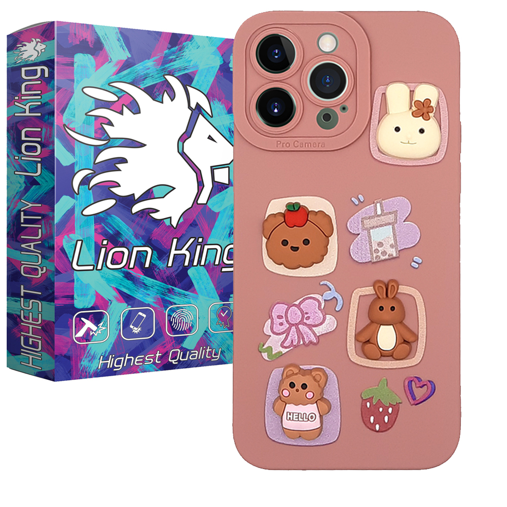  کاور لاین کینگ مدل توت فرنگی مناسب برای گوشی موبایل  اپل IPhone 14 pro