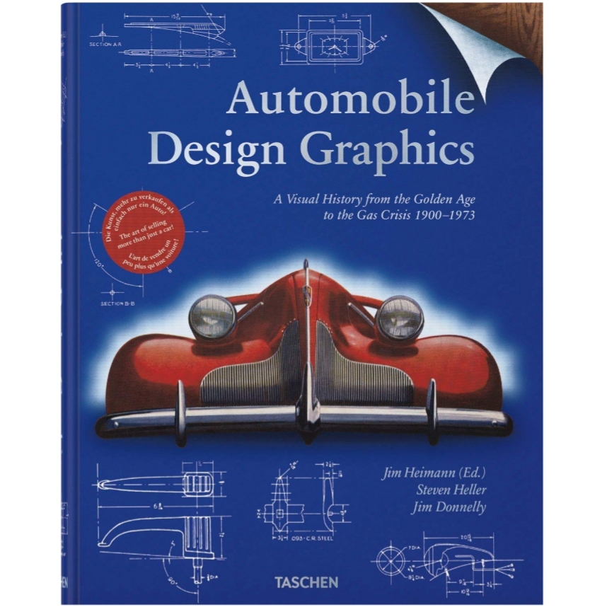 كتاب Automobile Design Graphics اثر Steven Heller انتشارات تاشن
