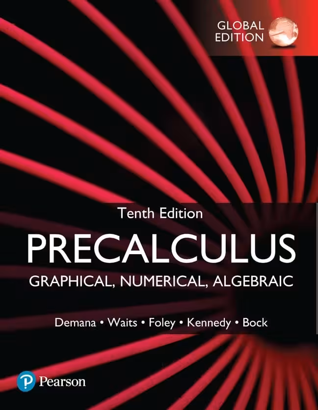 خرید و دانلود نسخه کامل کتاب Precalculus: Graphical, Numerical, Algebraic, Global Edition