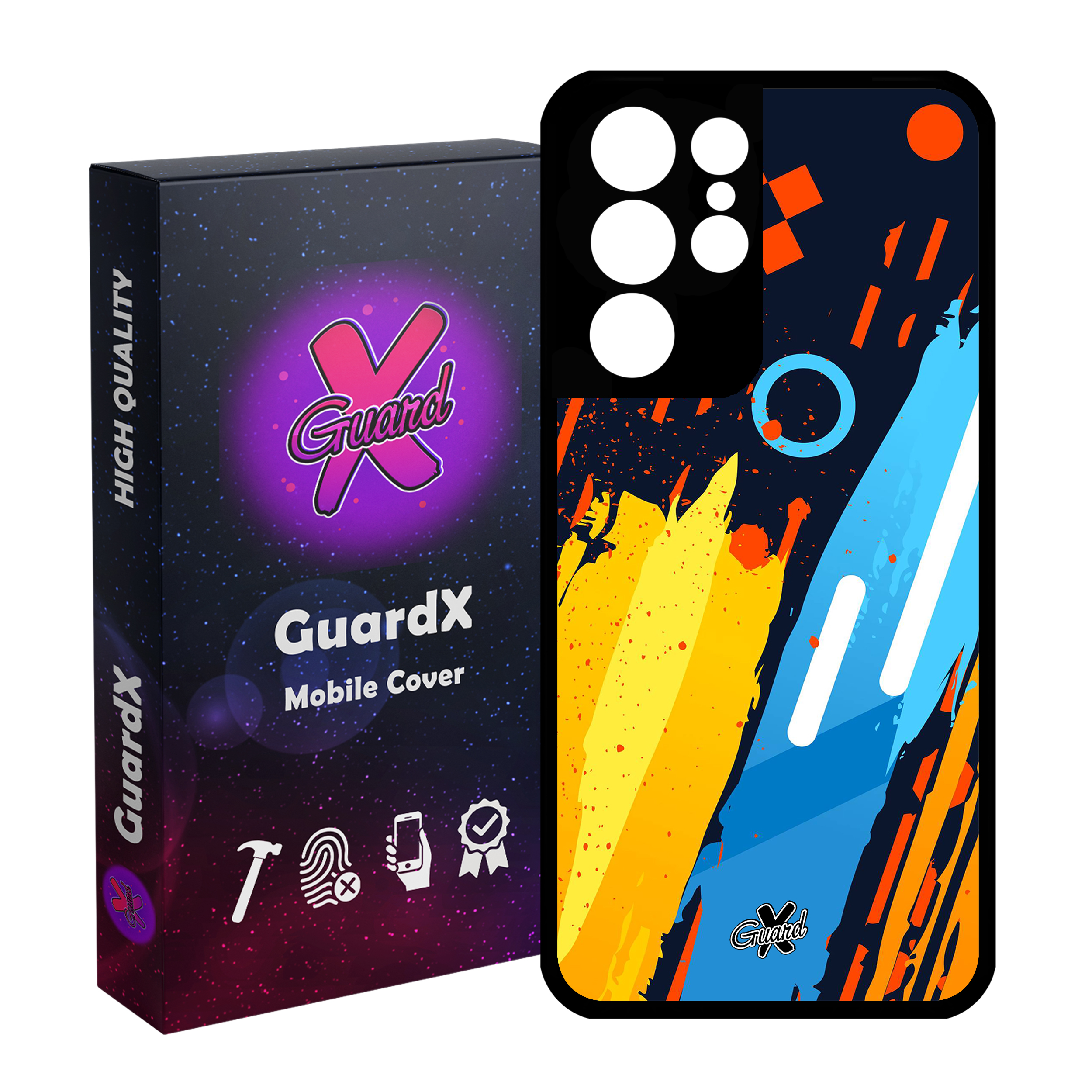 کاور گارد ایکس طرح Colors مدل Glass10171 مناسب برای گوشی موبایل سامسونگ Galaxy S21 Ultra