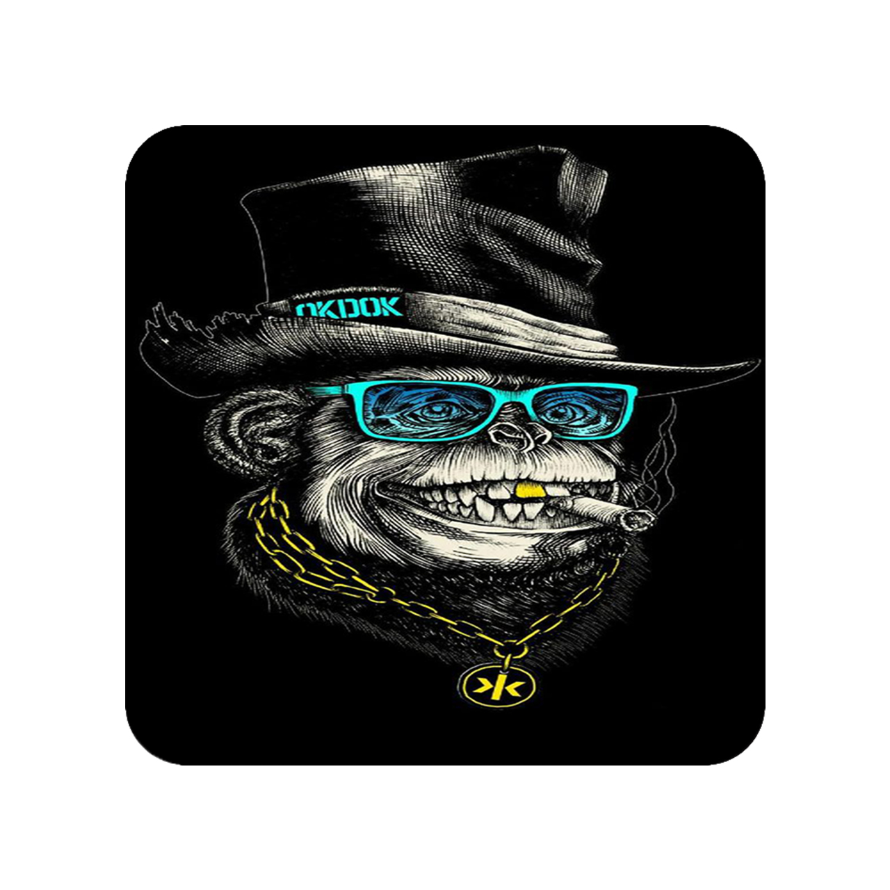 زیر لیوانی طرح میمون کد 970