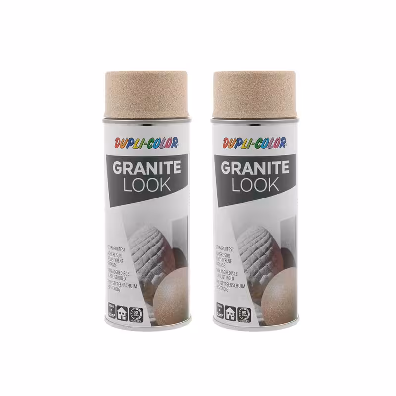 اسپری رنگ گرانیت هلویی دوپلی کالر مدل Granite look حجم 400 میلی لیتر مجموعه 2 عددی
