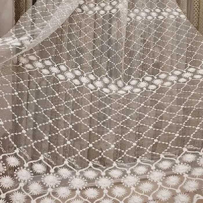 پارچه پرده تور صدفی برند تولینت