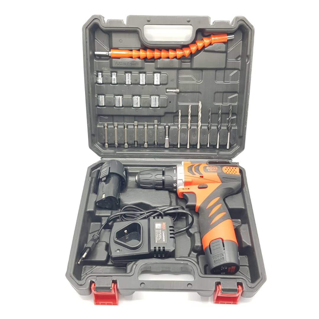 مجموعه 25 عددی دریل پیچ گوشتی باس مدل cordless driver