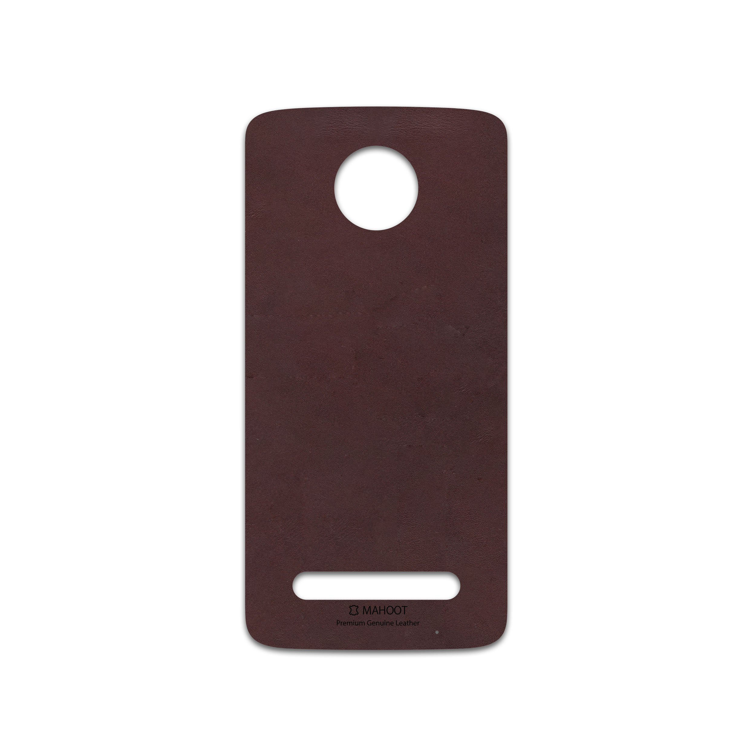 برچسب پوششی ماهوت مدل Matte-Dark-Brown-Leather مناسب برای گوشی موبایل موتورولا Moto Z2 Play