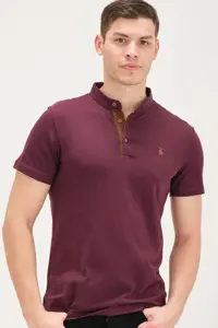 تی شرت بنفش مردانه T8560 اورجینال Dewberry