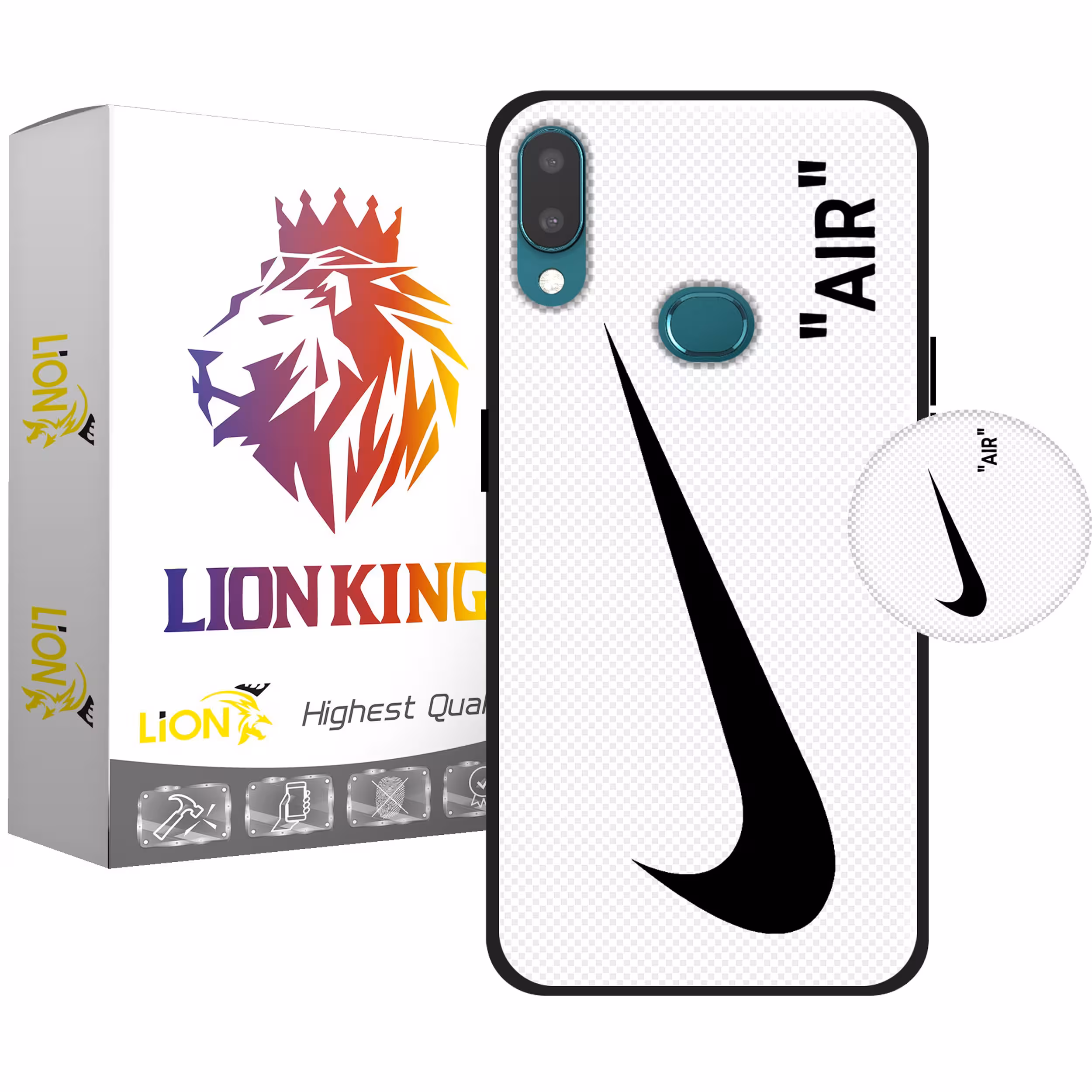 کاور لاین کینگ مدل NIKYWHAIT مناسب برای گوشی موبایل سامسونگ Galaxy A10S به همراه پایه نگهدارنده