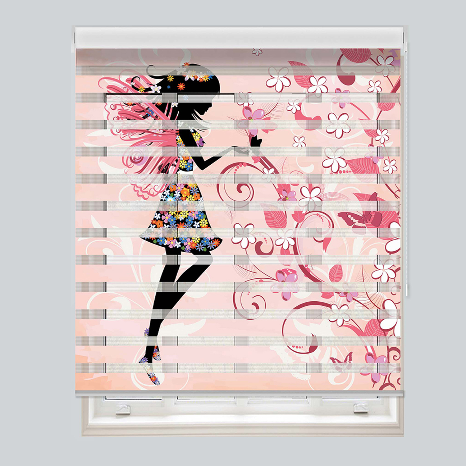 پرده زبرا مدل TD-27 سایز 180x200 سانتی متر