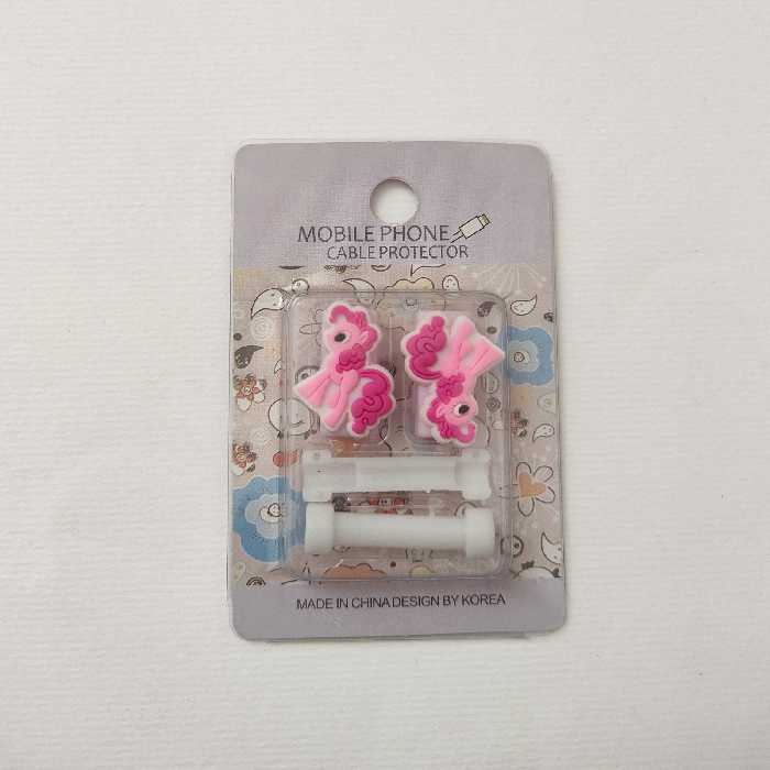 محافظ کابل فانتزی مدل یونیکورن صورتی