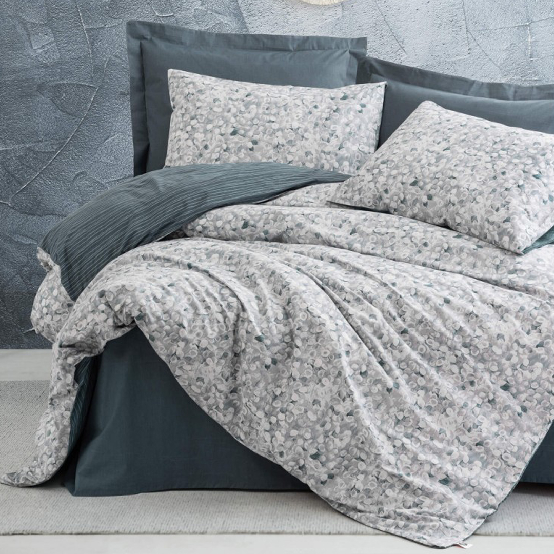 سرویس روتختی کاتن باکس مدل Minimal Molly Antrasit تک نفره 3 تکه