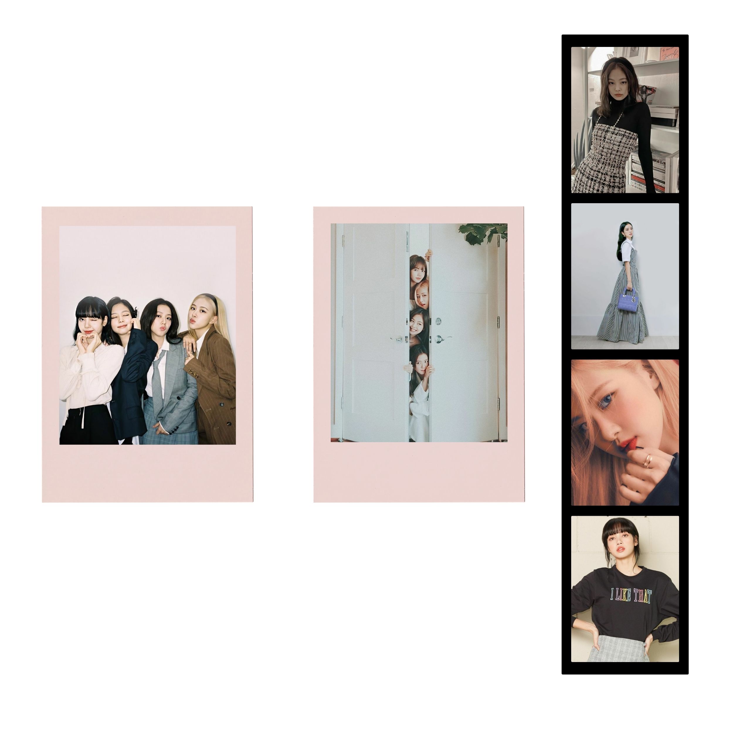 آویز تزیینی مدل black pink26 مجموعه 3 عددی