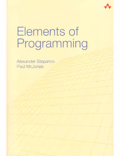 خرید و دانلود نسخه کامل کتاب Elements of Programming