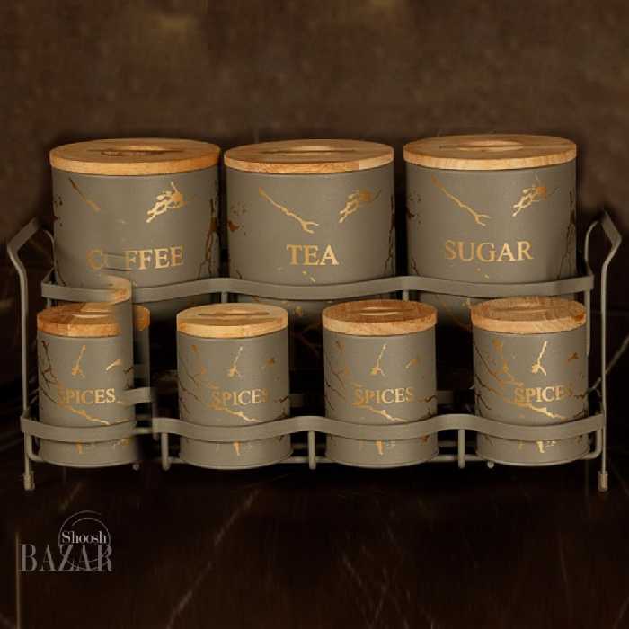 پاسماوری 8پارچه طرح ماربل درب چوبی برند پی وی کی 