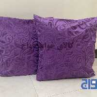 روکوسنی مخمل برجسته رنگ یاسی (فروش  به صورت جفتی)