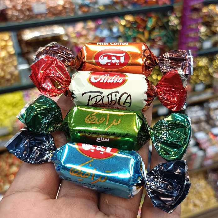 شکلات ترافیکا مغزدار ( توفیکا مخلوط ) خوشمزه و تازه آیدین 500 گرمی آجیل و خشکبار مهران 