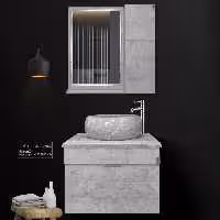 فولست  کابین و روشویی کاکتوس کد 8013 مدل سیمکان 60 پتینه روشن با سنگ پرشین 60(ارسال به صورت پس کرایه)