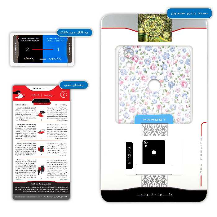 برچسب پوششی ماهوت مدل Painted-Flowers مناسب برای گوشی موبایل تکنو Camon CM