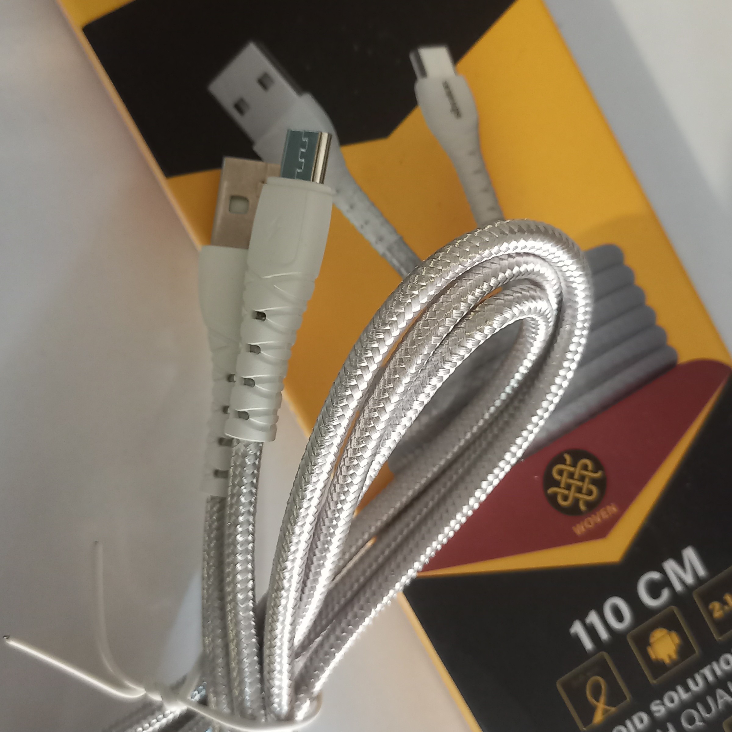 کابل شارژ اندروید میکرو سیبراتون مدل s231a گارانتی متین