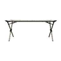 میز کمپ مشکی سیاه کمپینگ جدول آلومینیوم Xxl Nurgaz