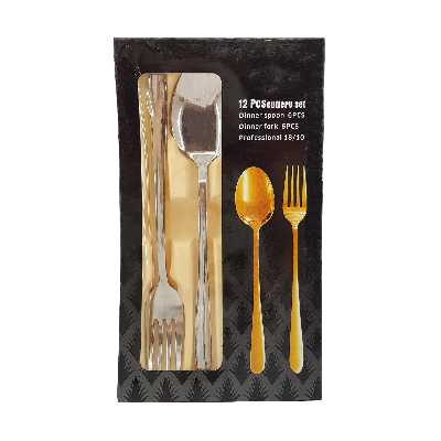 ست قاشق و چنگال 12 پارچه مدل دونا کد UN-3612