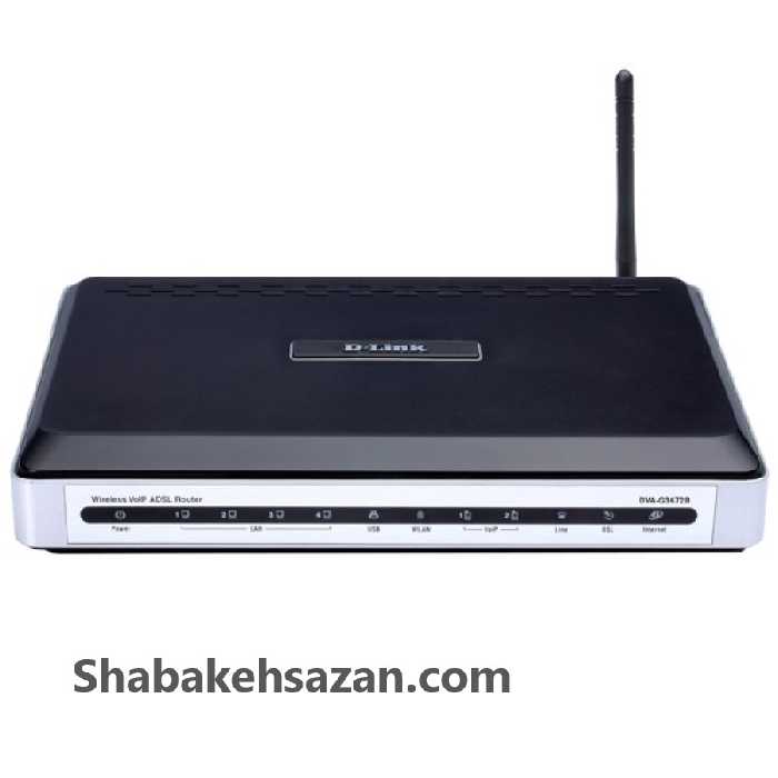 مودم-روتر  ADSL2 و بی‌سیم دی-لینک مدل DVA-G3672B