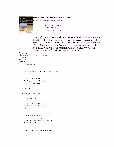 خرید و دانلود نسخه کامل کتاب Lean Software Development: An Agile Toolkit (The Agile Software Development Series)