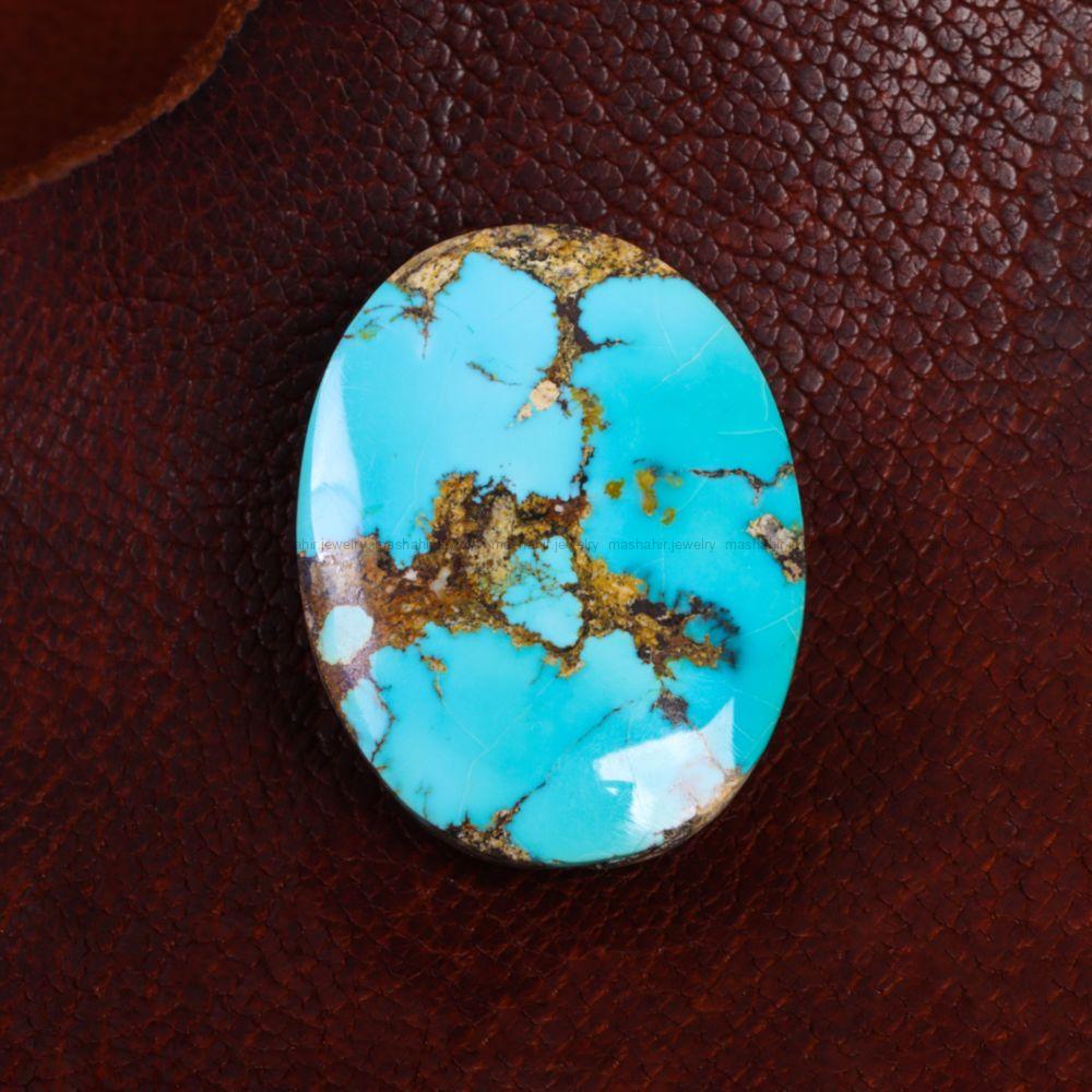 نگین فیروزه شجری کد 14030 - جواهری مشاهیر