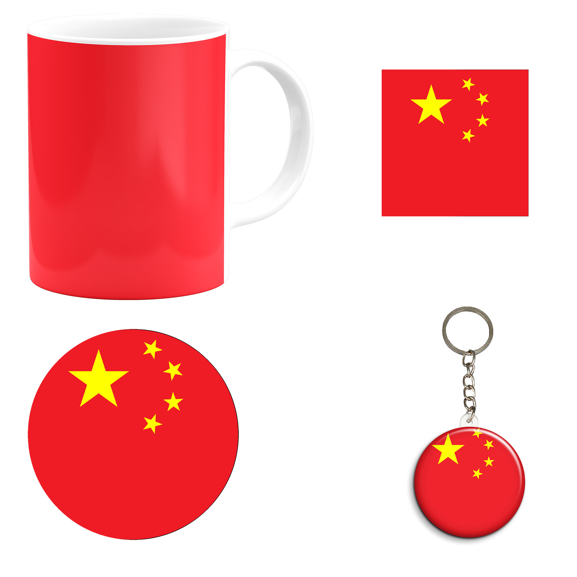 ست هدیه ماگ طرح پرچم چین مدل China کد M1