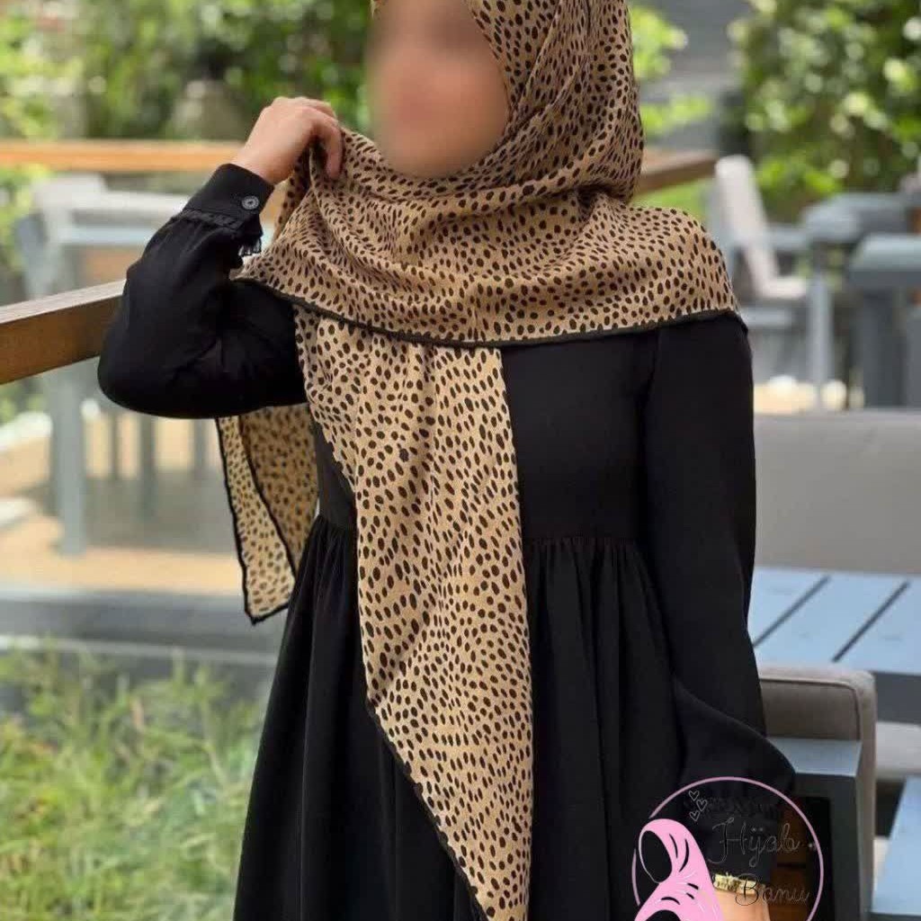 روسری نخی پلنگی