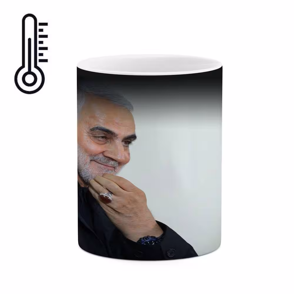 ماگ حرارتی طرح سردار شهید حاج قاسم سلیمانی  مدل mgph11760