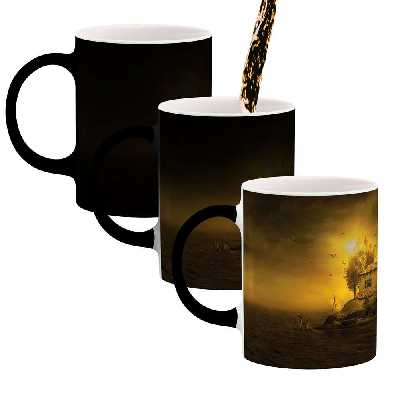 ماگ حرارتی طرح خانه وسط دریا مدل mgp00277