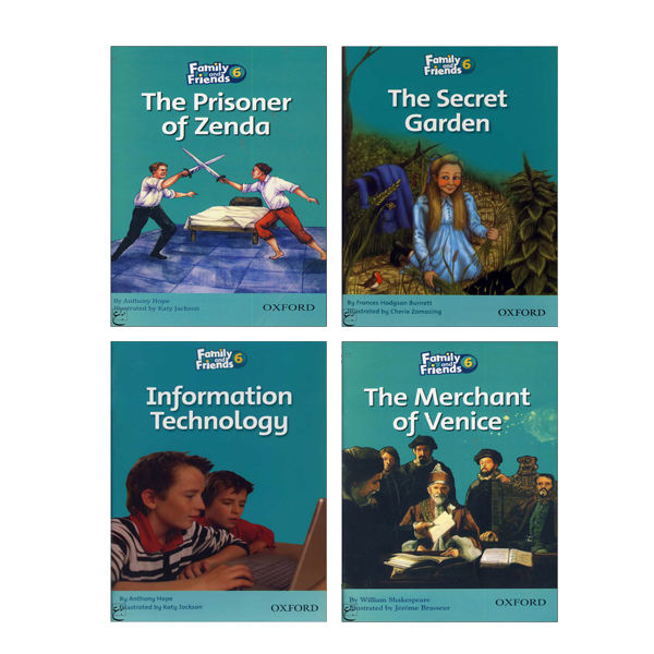 کتاب Readers family and friends 6 اثر جمعی از نویسندگان انتشارات کتاب ما 4 جلدی