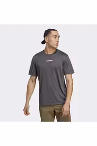 تی شرت ورزشی خاکستری مردانه T اورجینال adidas