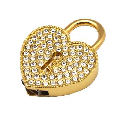  فلش مموری پرلیت یو اس بی طرح قفل قلبی کد W-49-3 ظرفیت ۶۴ گیگابایت