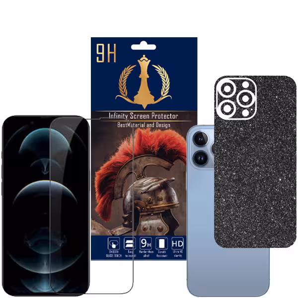 برچسب پوششی اینفینیتی مدل PR MAX مناسب برای گوشی موبایل اپل iPhone 13 PRO MAX به همراه محافظ صفحه نمایش