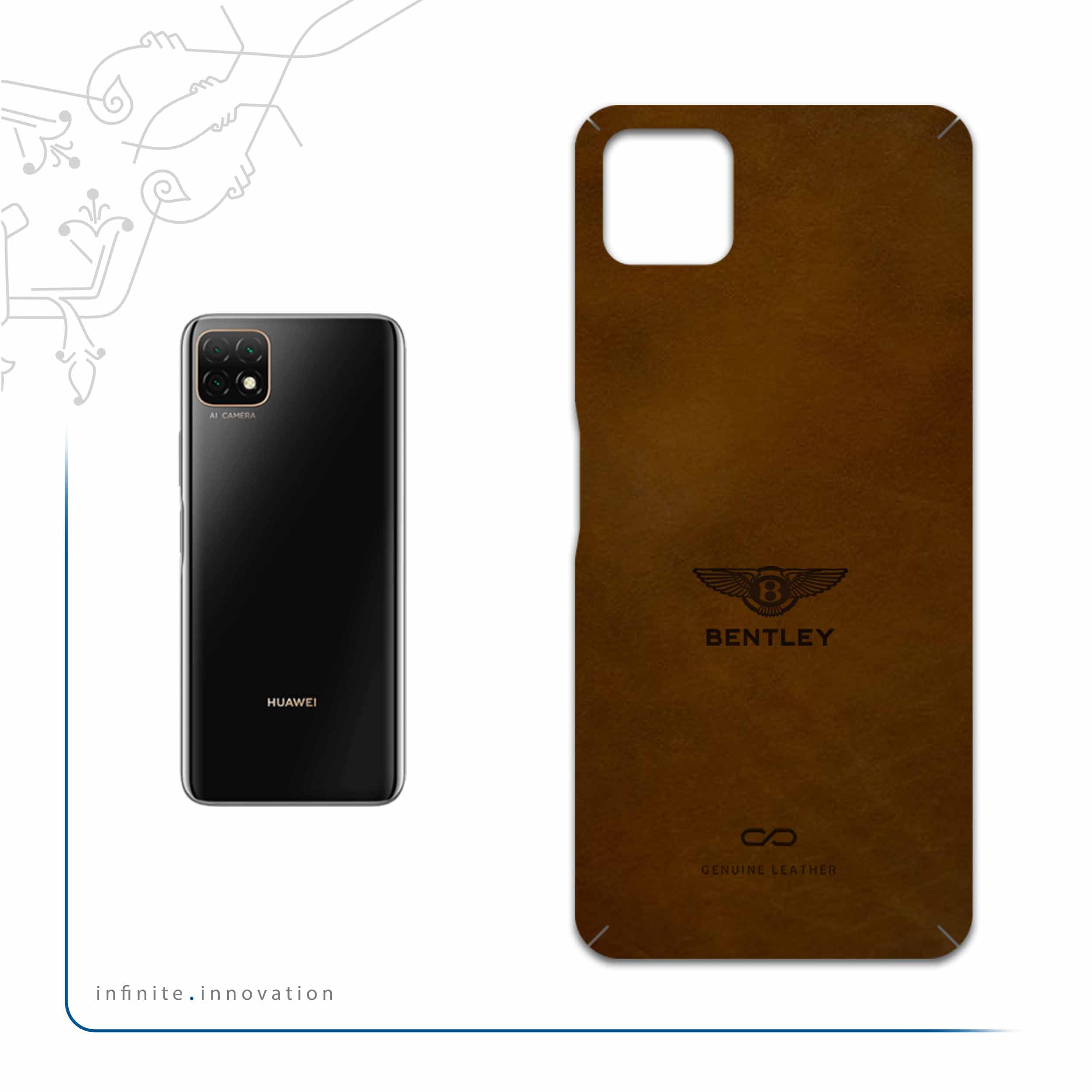 برچسب پوششی ماهوت مدل BFL-BNTLY مناسب برای گوشی موبایل هوآوی Nova Y60