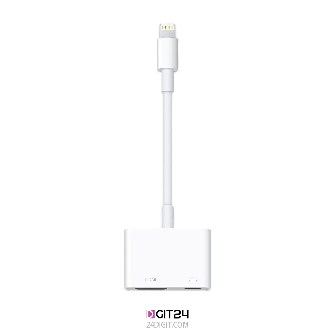تبدیل اصلی اتصال آیفون با درگاه لایتنینگ به تلویزیون HDMI