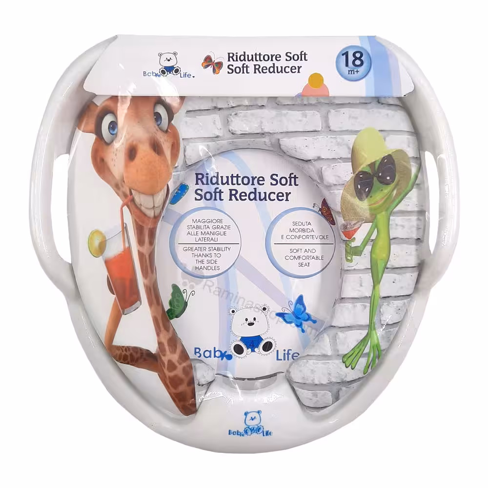 تبدیل توالت فرنگی طرح زرافه و قورباغه بیبی فورلایف Baby4life