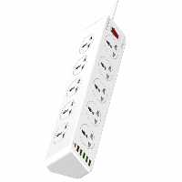 چندراهی برق 10 سوکت، 5 یواس‌بی و 1 تایپ‌‎سی الدنیو Ldnio Power Strip 2500W 2m UK Plug SC10610