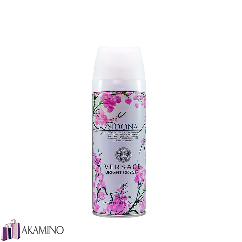 اسپری خوشبو کننده بدن زنانه سیدونا مدل Versach bright crystal