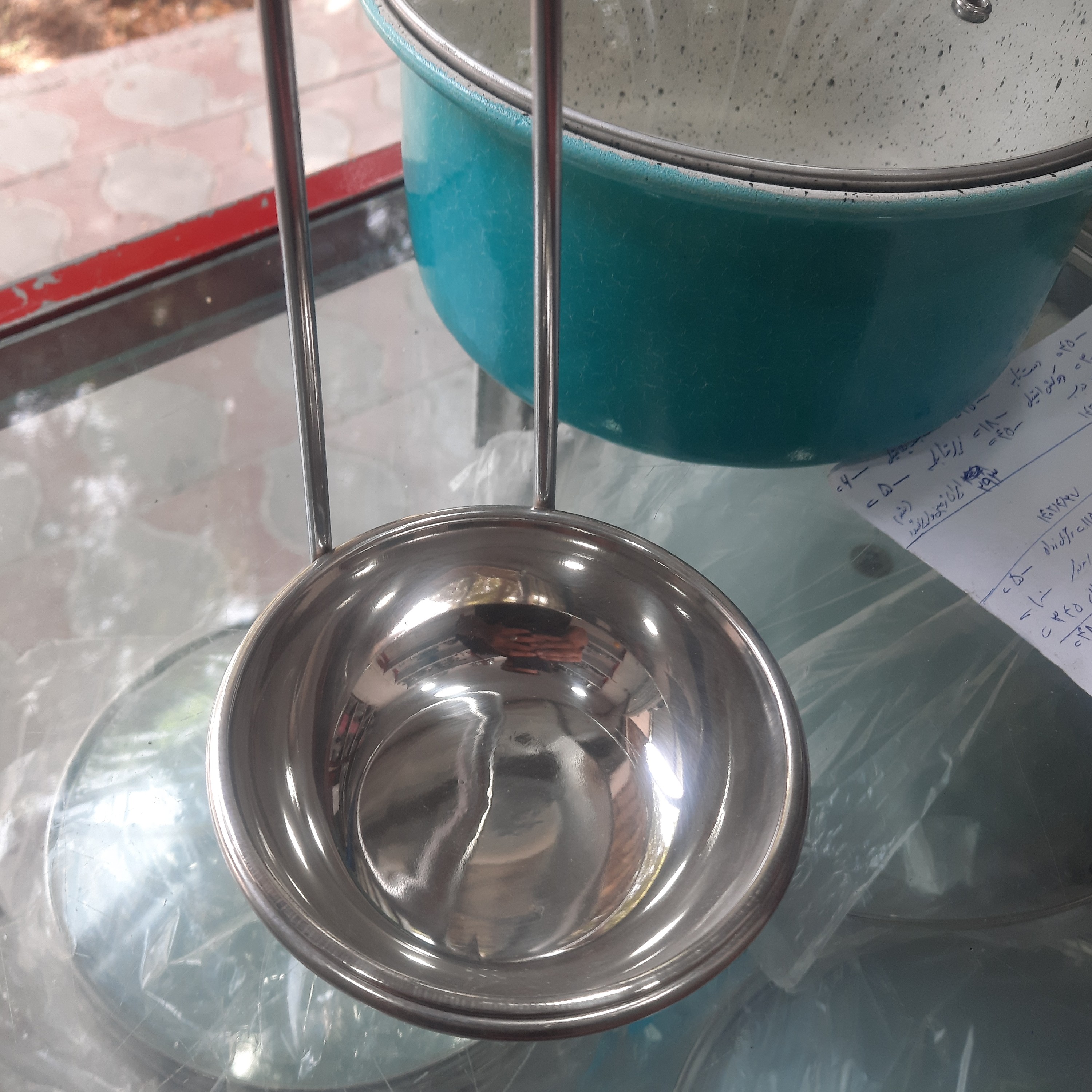 استند کنار گاز بسیار شیک و سبک جنس استیل با رنگ ثابت