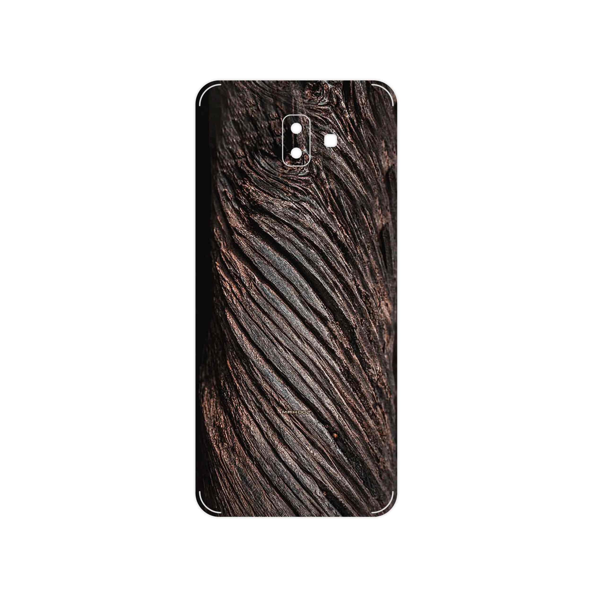 برچسب پوششی ماهوت مدل Wood Texture 9 مناسب برای گوشی موبایل سامسونگ Galaxy J6 Plus