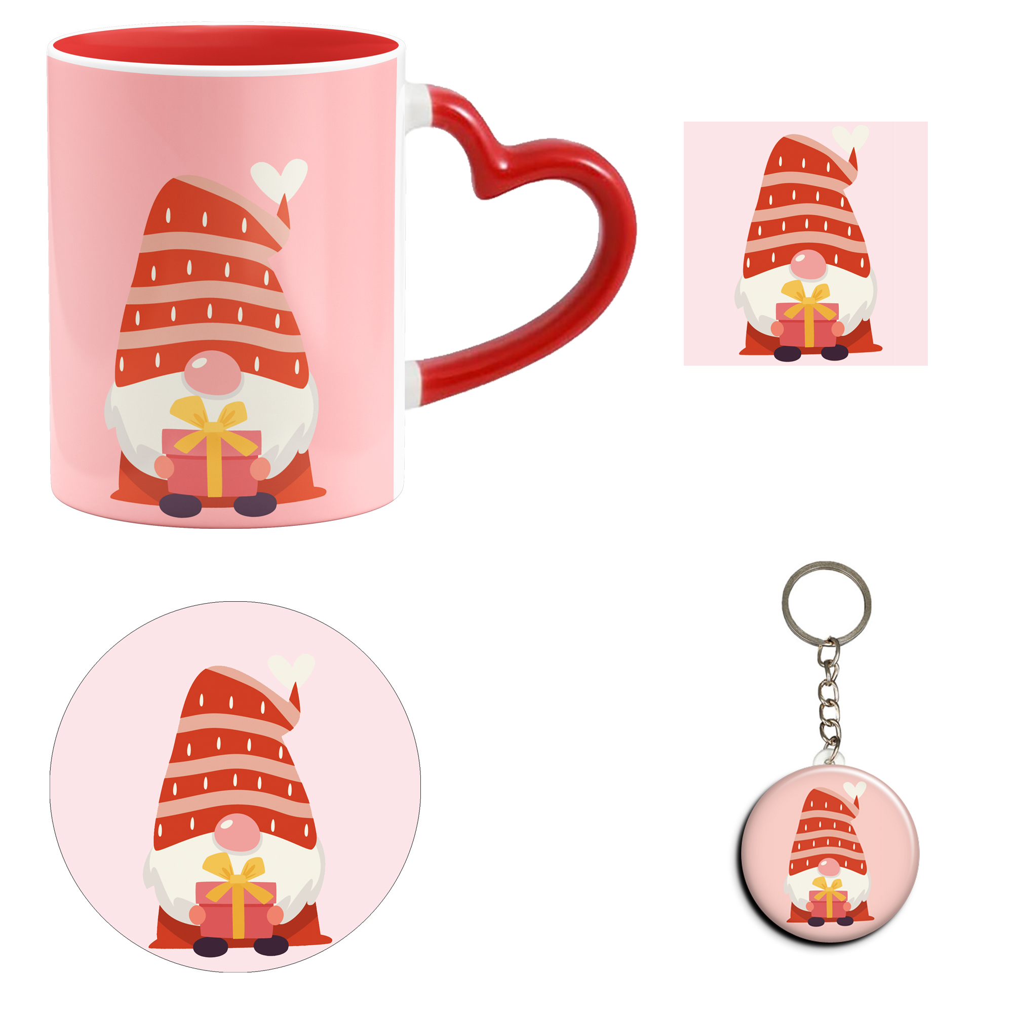 ست هدیه ماگ مدل روز عشق طرح عاشقانه کد M25