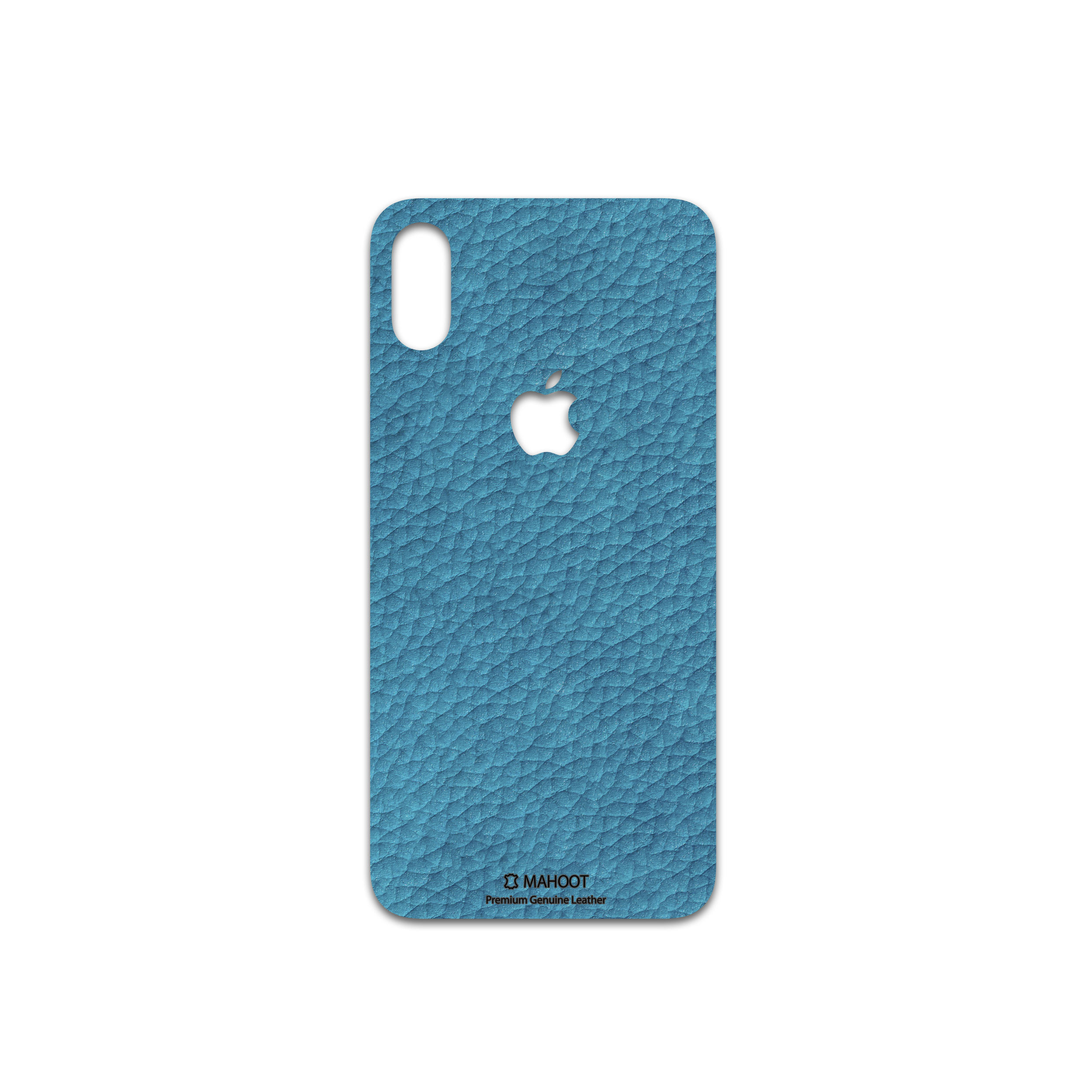 برچسب پوششی ماهوت مدل Blue-Leather مناسب برای گوشی موبایل اپل iPhone XS